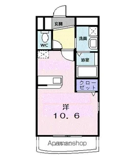 シャン・ド・フレーズII【4階】の間取り