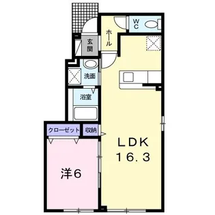 ハイツ ペガサスII【1階】の間取り