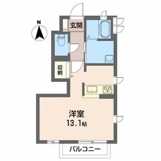 ベアピッチ【1階】の間取り