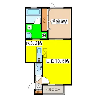 ソニード・アイ【2階】の間取り