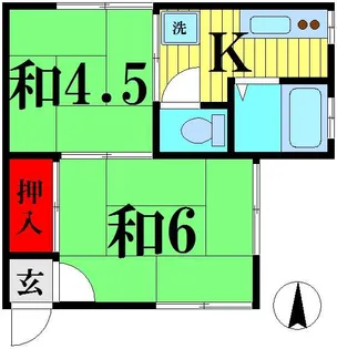 戸張荘【1階】の間取り