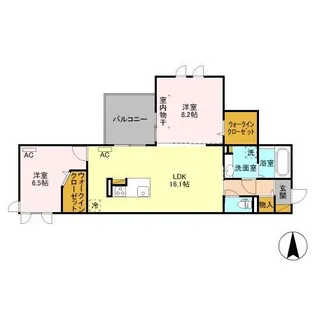パルティール【2階】の間取り