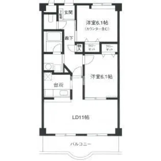 グランシャリオ【5階】の間取り