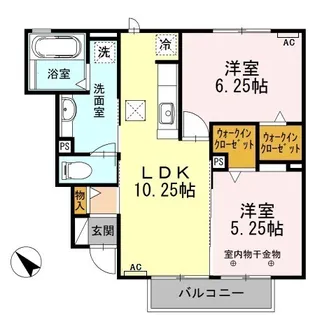 ボヌール エム【1階】の間取り