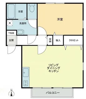 フォブール松本 A【2階】の間取り