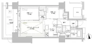 パークスフィア牛込神楽坂【9階】の間取り