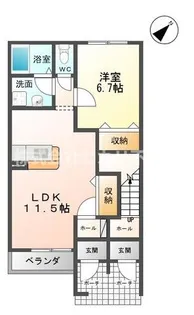 コリーナ・デ・カオン【1階】の間取り