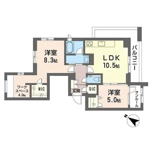 SKCマンション【2階】の間取り
