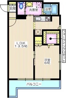 クレスト三ツ沢【1階】の間取り