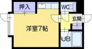 カーサーオーロックス弐番館【1階】の間取り