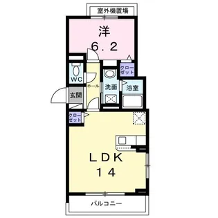 プラシード【3階】の間取り