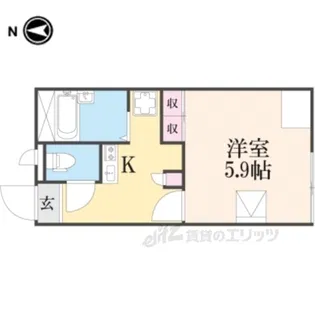レオパレスCOMPAL【2階】の間取り
