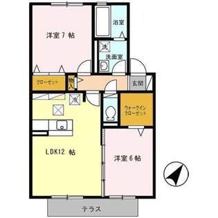 シャンゼトワール藤が尾 C棟【1階】の間取り