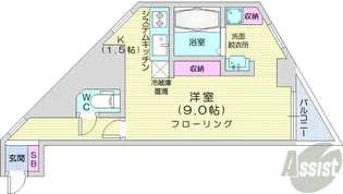 フロンティア157【8階】の間取り