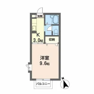 サニーハイツF・P【2階】の間取り