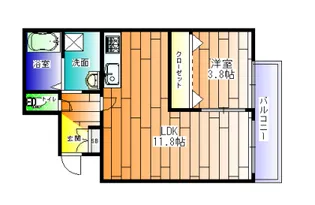 フォルモント須磨【3階】の間取り