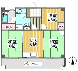 石神井台スカイハイツ【2階】の間取り