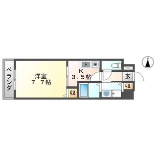 エスペランサ真清田【1階】の間取り