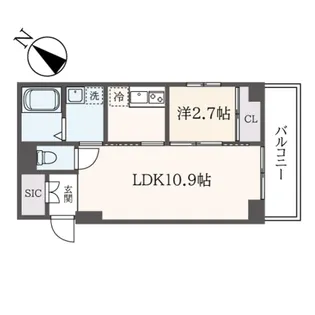 Noblesse横濱蒔田【2階】の間取り
