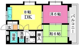 ヴィラ・フェリス【1階】の間取り
