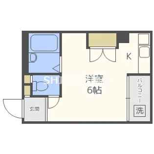 レジデンスイン梅田【8階】の間取り