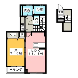 プロムナード【1階】の間取り