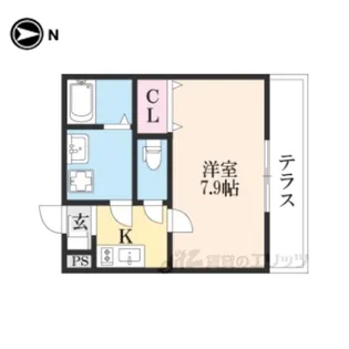 ジーメゾン新大宮【3階】の間取り