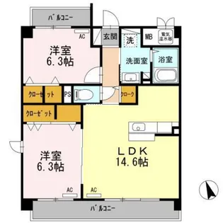 ESPERANZA広中町【5階】の間取り
