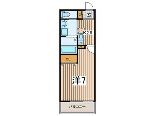 フォルトゥーナ大宮公園【3階】の間取り