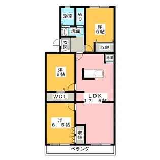 レジデンス内浦【4階】の間取り