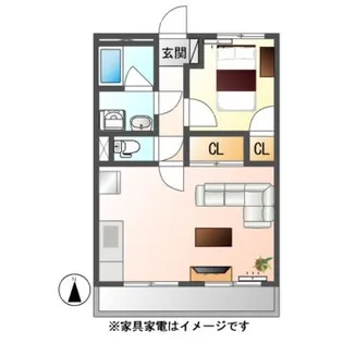 アサノハイツ【2階】の間取り