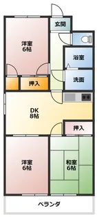 ユトリロ市場台【2階】の間取り