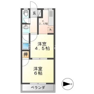 ラ・フォーレ556【2階】の間取り
