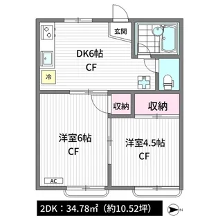 グリーンハイツ【2階】の間取り