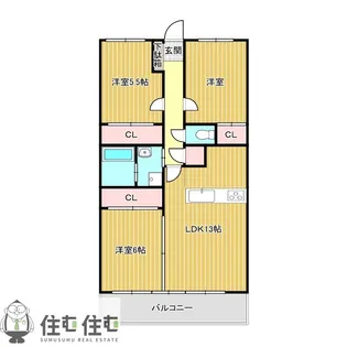 ユーストマ【7階】の間取り