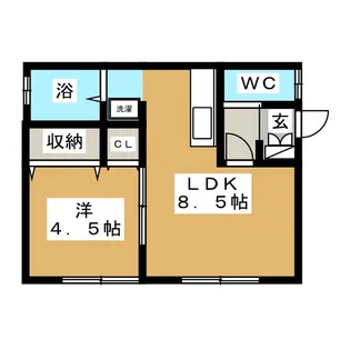 メゾンオリーブ【2階】の間取り