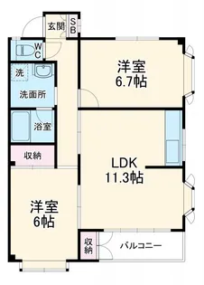 コーポたか【1階】の間取り