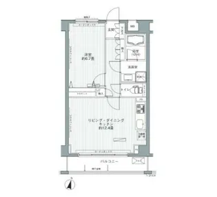メゾンカルム西新宿【3階】の間取り