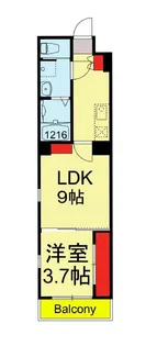 SUANPAN 橘 RESIDENCE【5階】の間取り