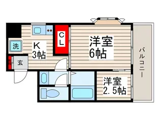 関栄ビル【3階】の間取り