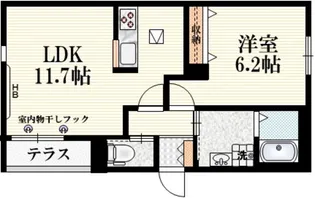 リスブラン国立【2階】の間取り