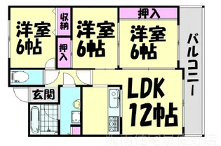 ピアコートU【9階】の間取り