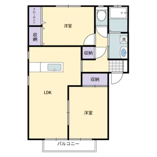 ハイランド キング【1階】の間取り