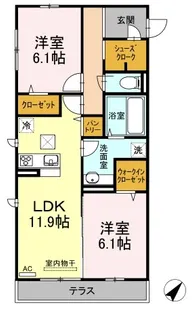 Regulus A棟【1階】の間取り