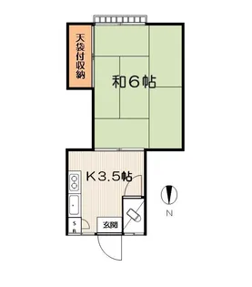 東京都中野区弥生町4【アパート】の間取り