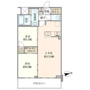 g・bright【5階】の間取り
