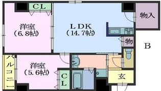verite覚王山【3階】の間取り
