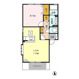 セジュール喜多 G【2階】の間取り