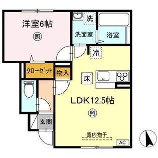 メゾン花見山III【1階】の間取り
