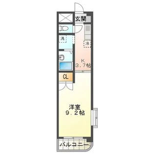 ヴェルドミール【1階】の間取り